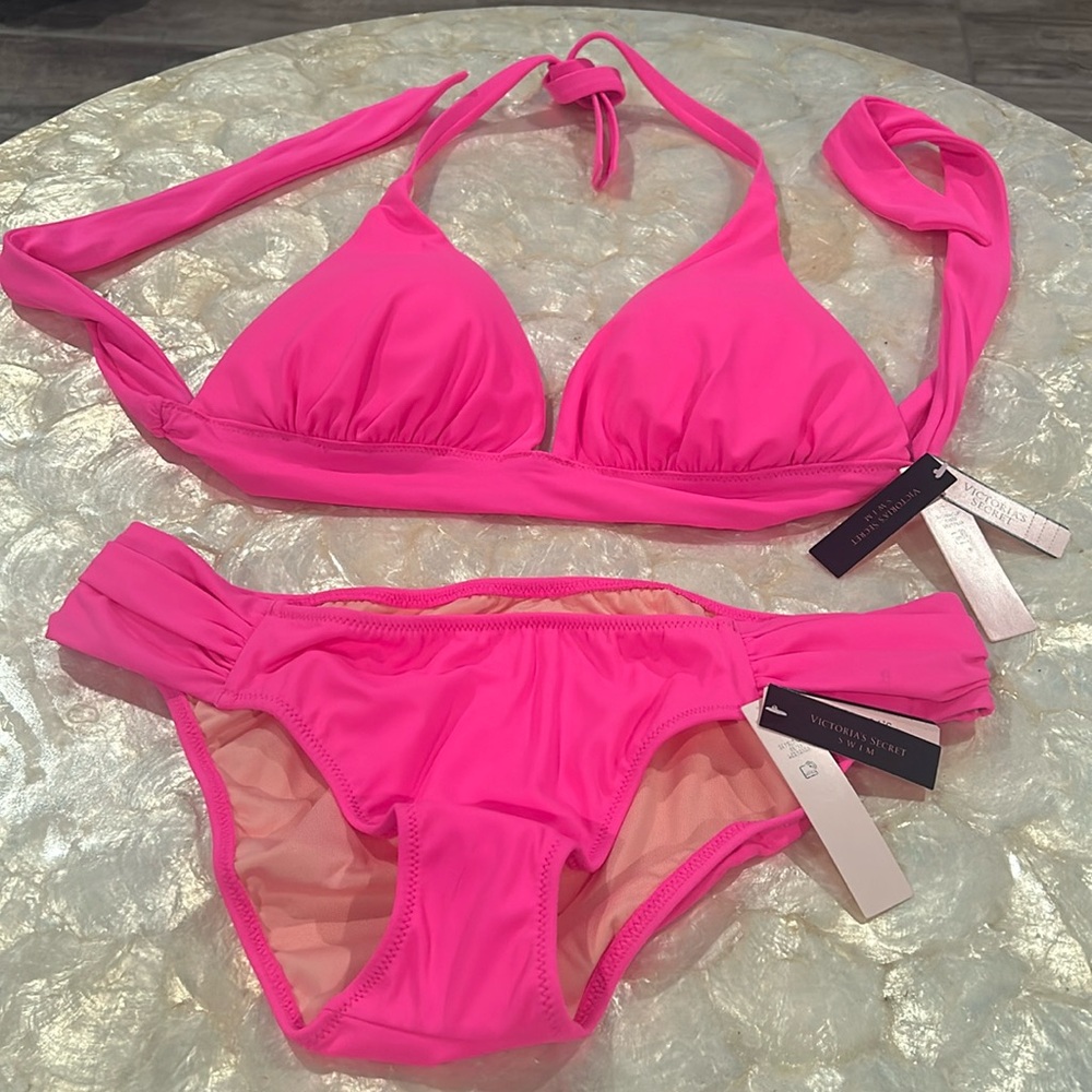 Victorias Secret Hot Pink Bikini NWT